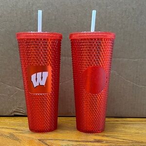 Starbucks Wisconsin Badgers 24oz tumblers